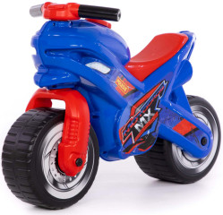 Каталка-мотоцикл МХ, синяя