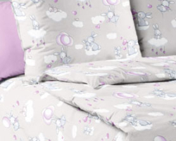 Комплект постельного белья Милашки Текс Дизайн 1,5 спальное, 2 наволочки, перакль