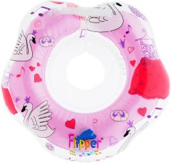 Круг на шею для купания Roxy Kids Flipper Лебединое озеро розовый