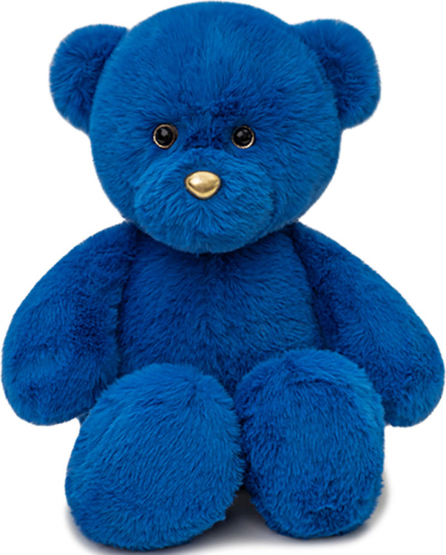 Игрушка мягконабивная медведь KULT Goldmini, 35 см, синяя