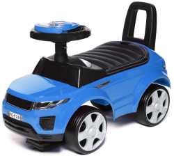 Каталка детская Babycare Sport car 613W кожаное сиденье, резиновые колёса, синий