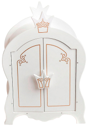 Шкаф для кукол Манюня из коллекции Shining Crown белоснежный шёлк