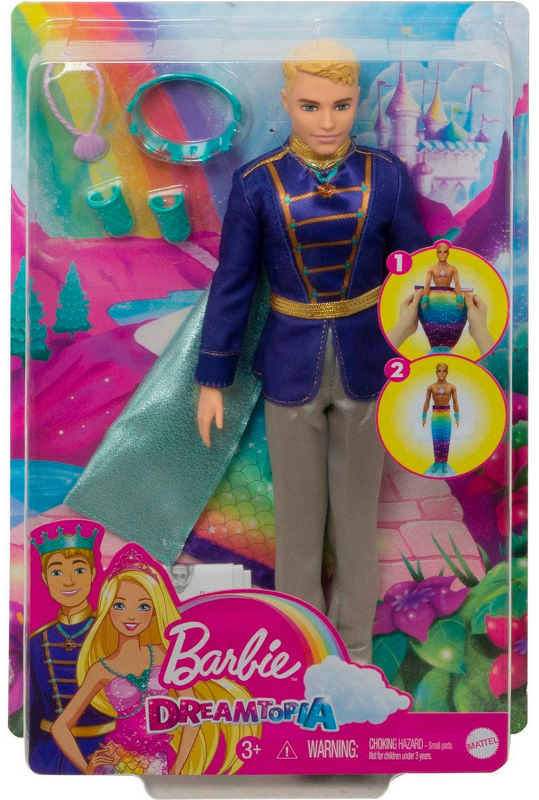 Кукла Barbie 2 в1 Принц Русалки