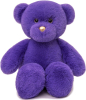 Игрушка мягконабивная медведь KULT Goldmini, 35 см, фиолетовая