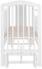 Кровать детская Pituso Noli Мишутка маятник универсальный с накладкой, белый