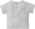 Летний комплект рубашка и шорты Муслин, молоко, размер 24, рост 74-80 см