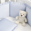 Защита для детской кроватки бампер универсальный Perina Lovely Dream голубой