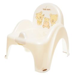 Горшок туалетный в форме стульчика Tega Baby Teddy белый жемчуг