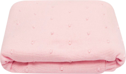 Вязаный плед на Вэлсофте Luxury Baby розовый