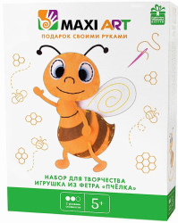 Набор для Творчества Maxi Art, Игрушка из Фетра Пчёлка, 21 см